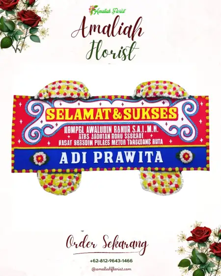 Papan Bunga Ucapan Selamat Wirasaba